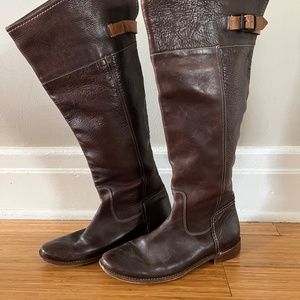 Frye Paige Cuff Leather Riding Boots